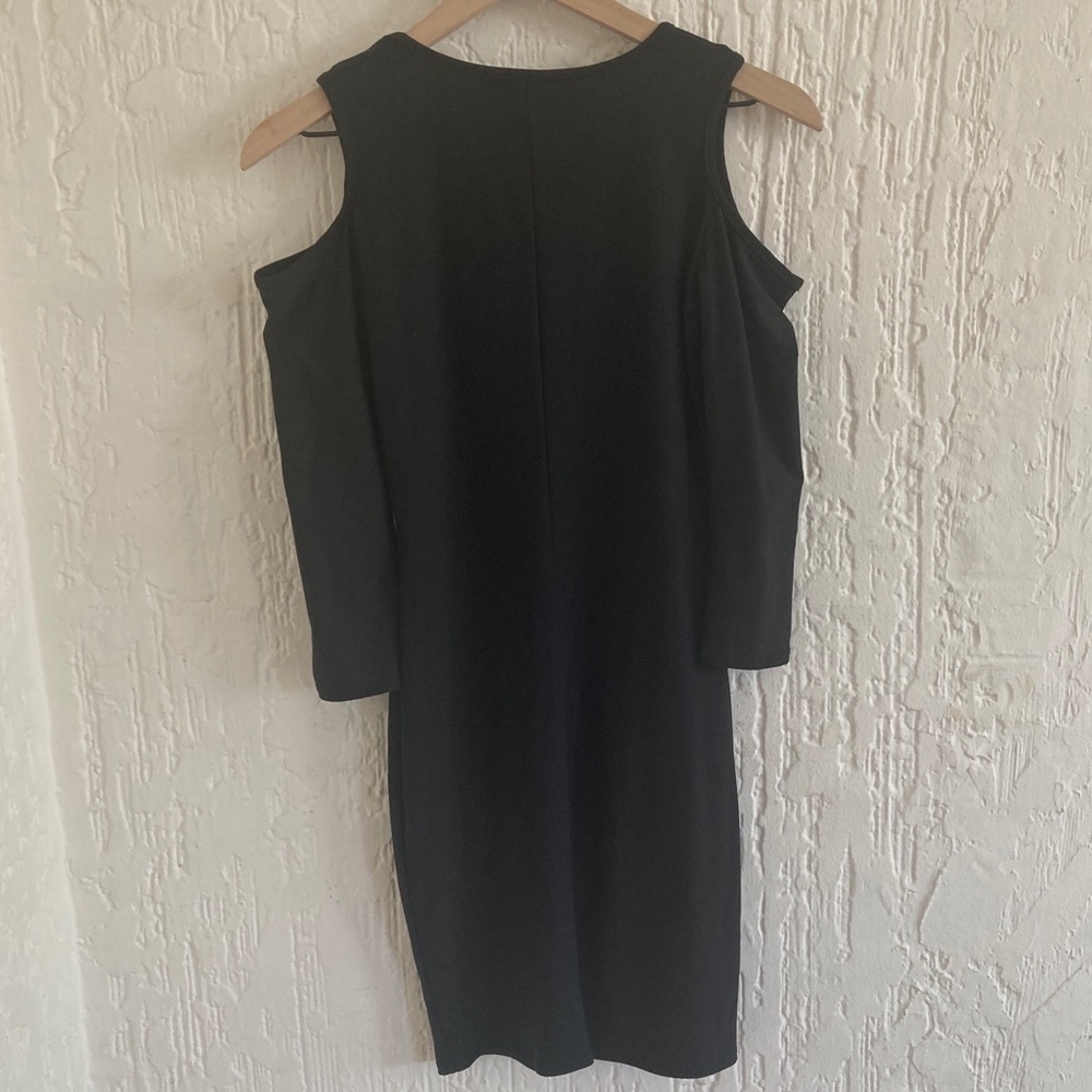 Absolute Angel Black Cold Shoulder Dress Size Small - Picture 5 of 7